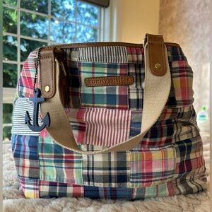 Tommy Hilfiger patchwork tote